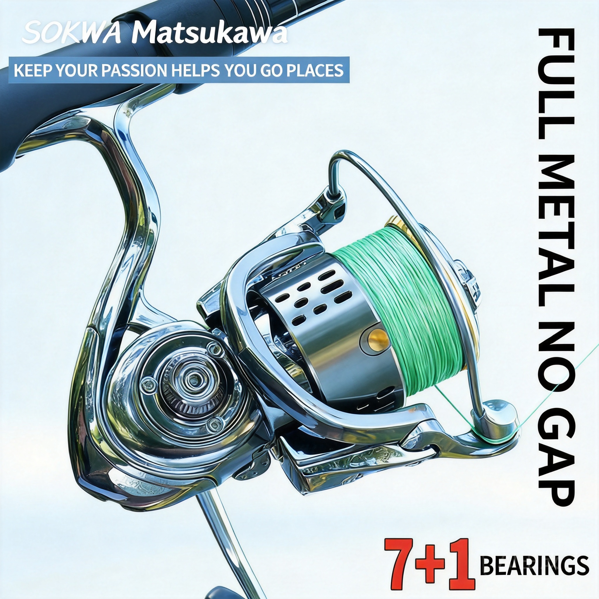 Ice Fishing Reel - Full Metal Spinning Fishing Reel 7