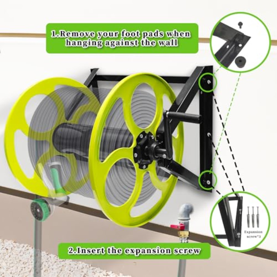 Stainless Steel Garden Hose Re – Reel Handle recenzja i cena