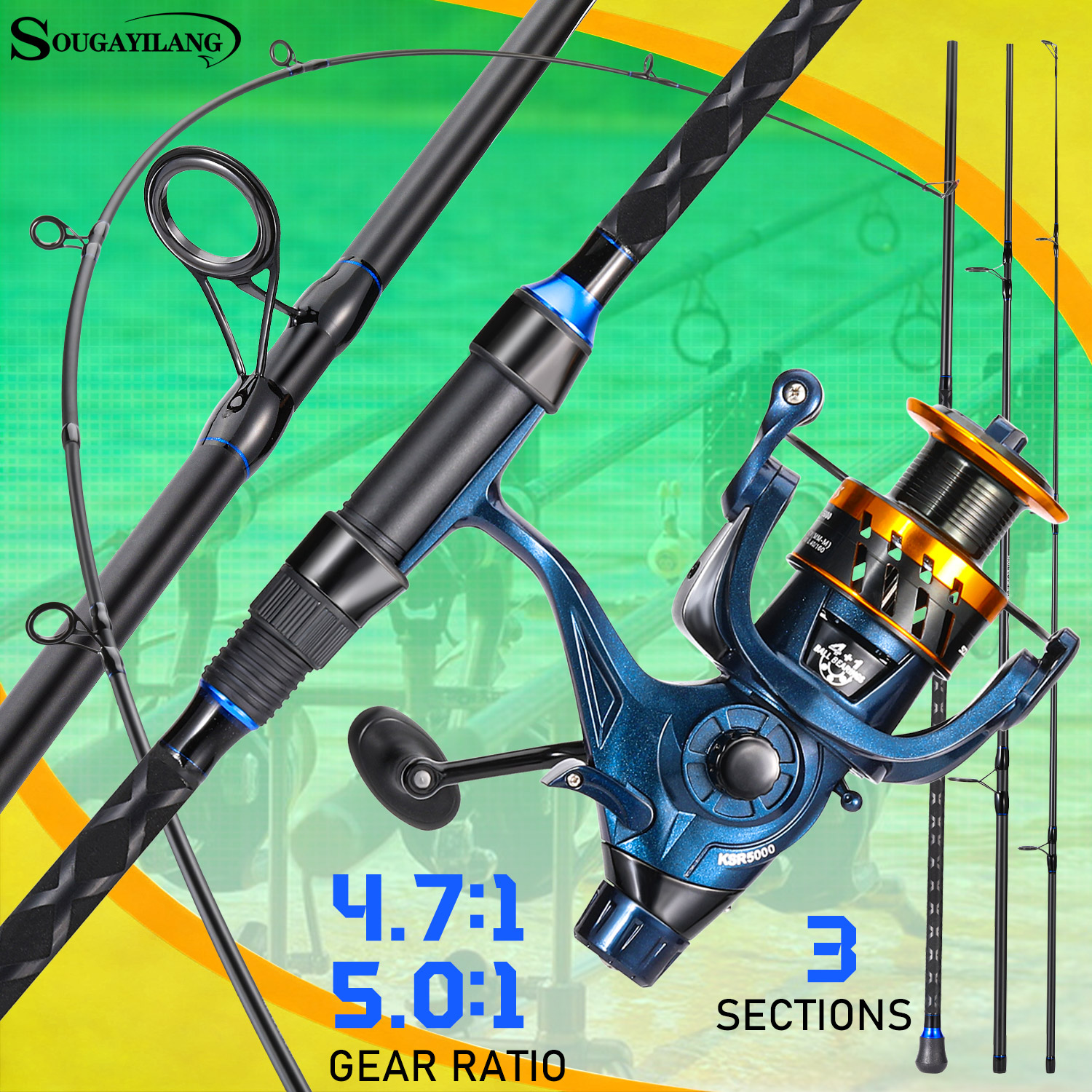 Sougayilang 3 Sections Surf Fi – Surf Reel recenzja i cena
