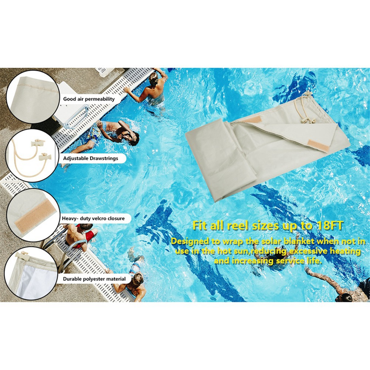 ABQR Swimming Pool Solar Reel  – Reel Cover recenzja i cena