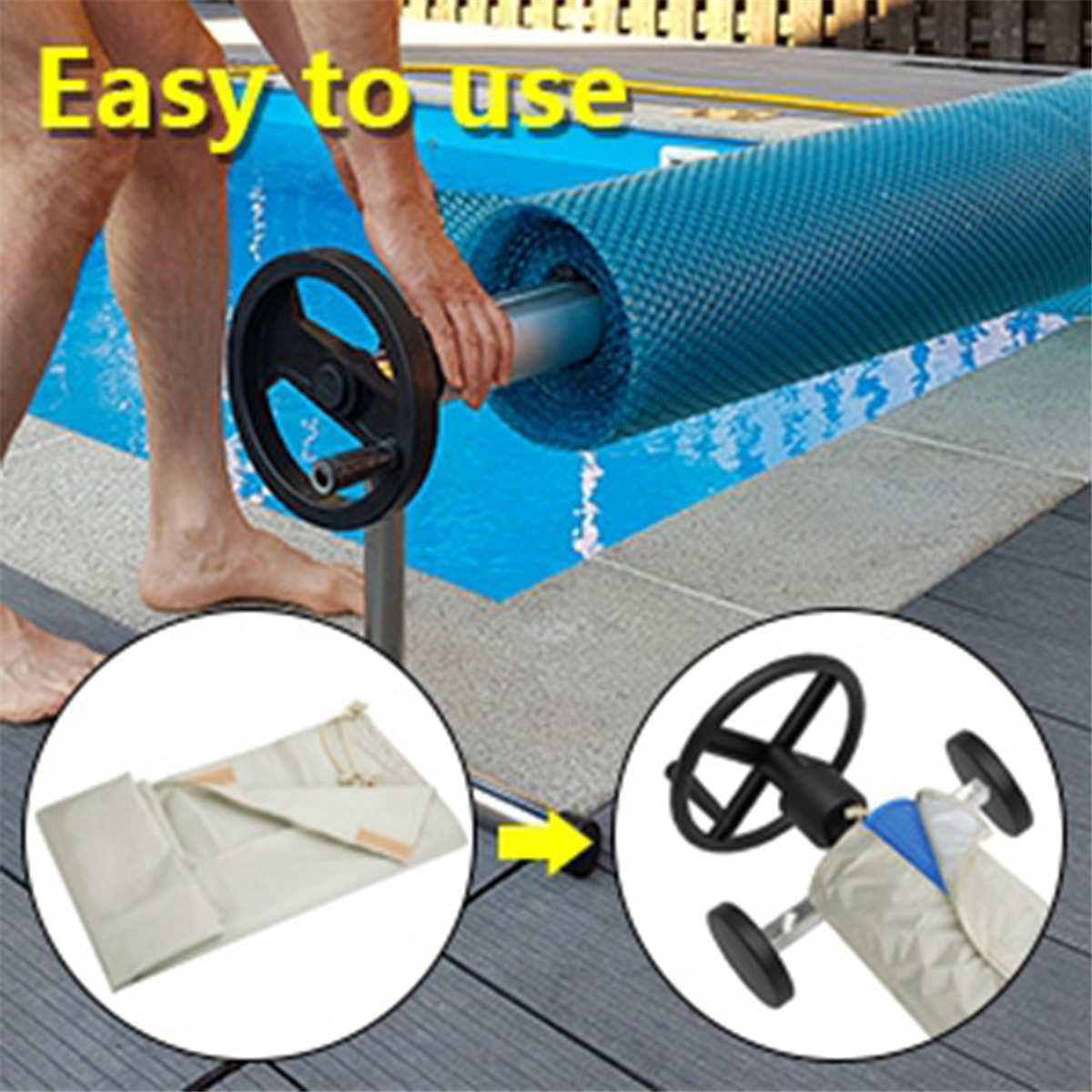 ABQR Swimming Pool Solar Reel  – Reel Cover recenzja i cena