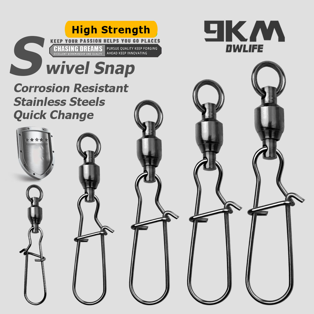 9KM 10PCS Ball Bearing Swivel  – Baitcasting Reel recenzja i cena