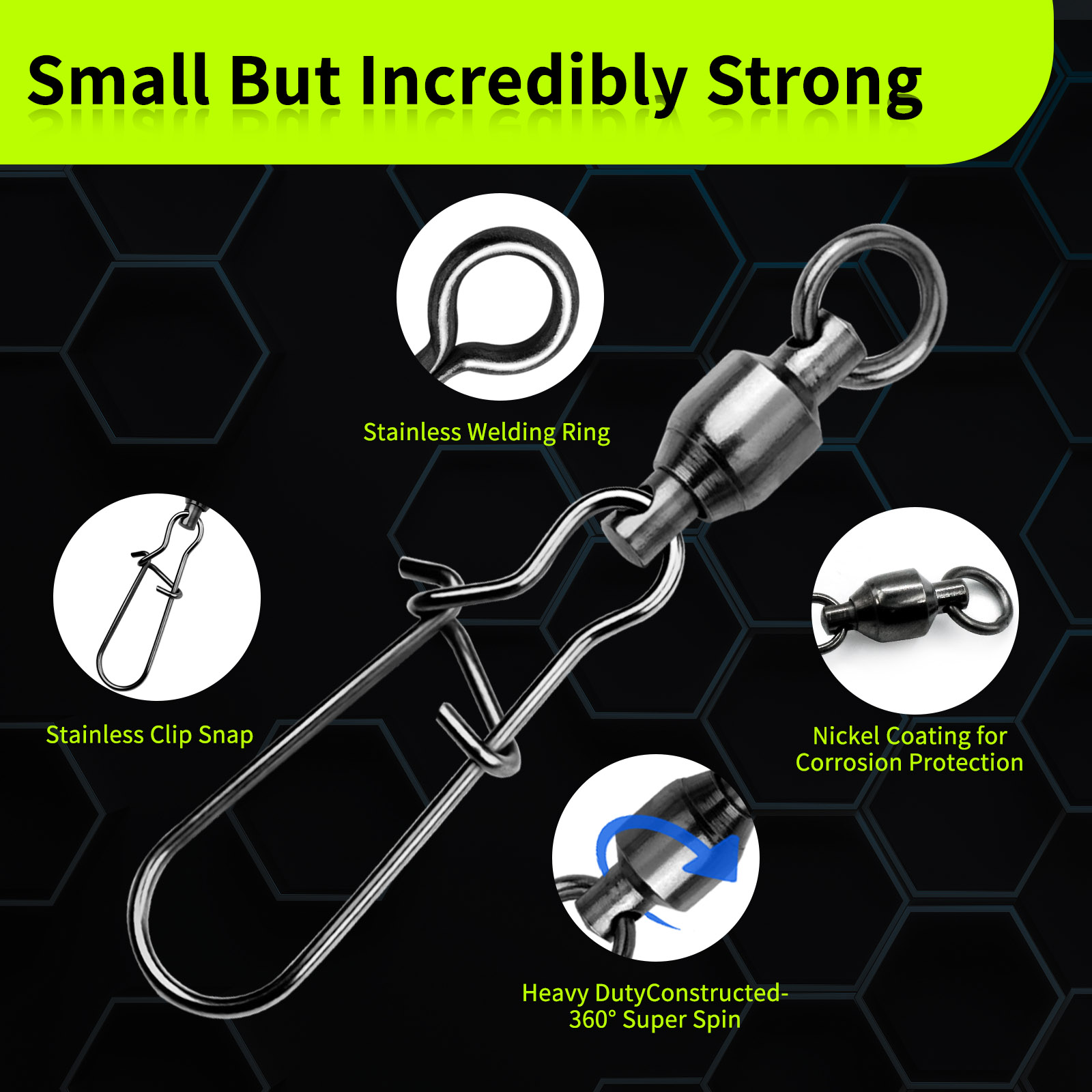 9KM 10PCS Ball Bearing Swivel  – Baitcasting Reel recenzja i cena