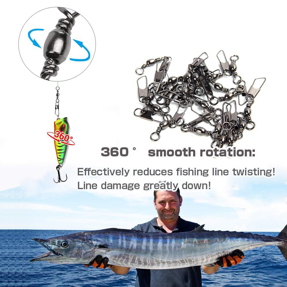 50Pcs Stainless Steel Snap Swi – Baitcasting Reel recenzja i cena