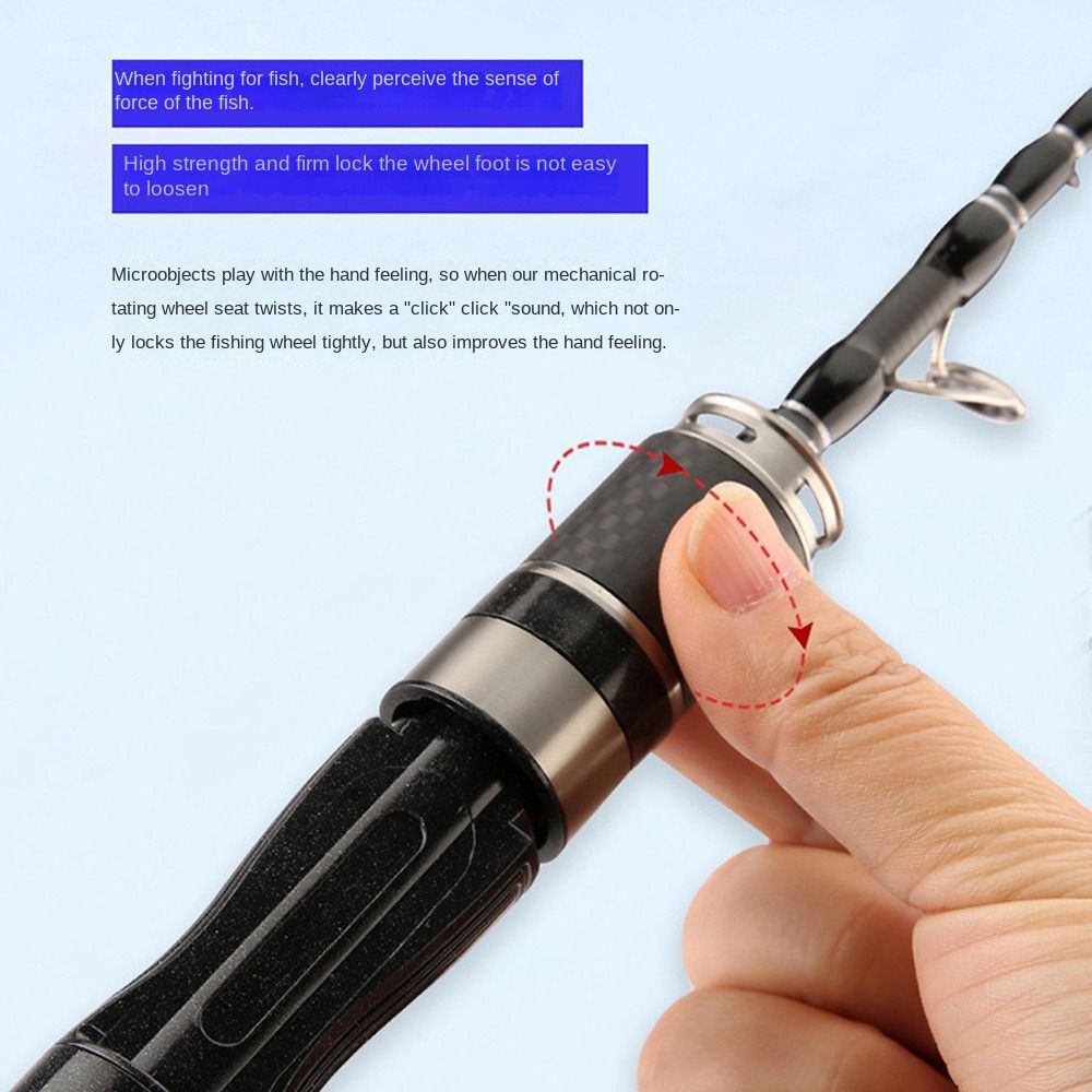 1.5m-1.8m Fishing Pole Rod Set – Spincast Reel recenzja i cena