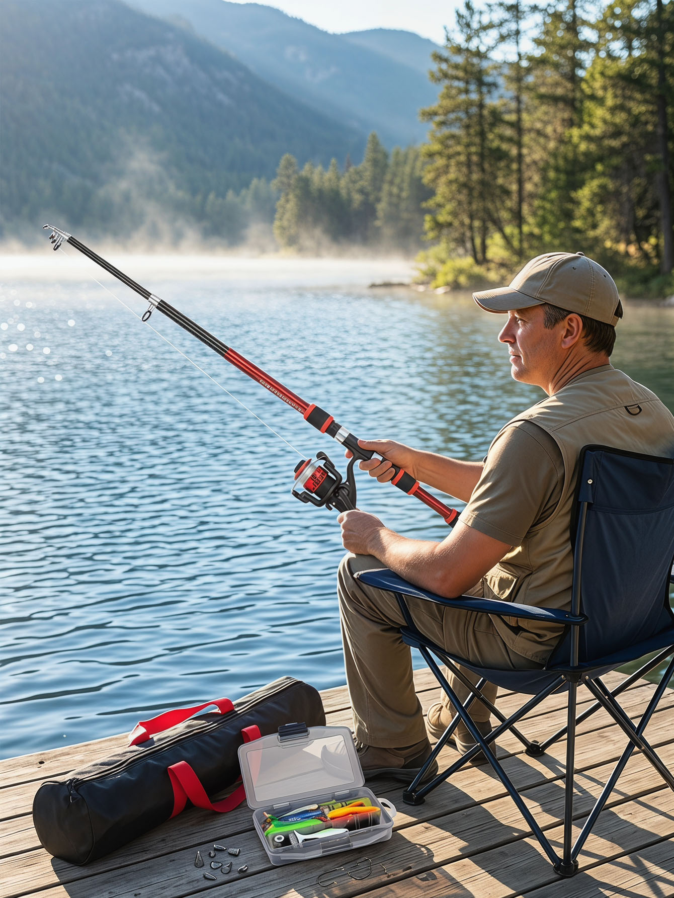 Fishing Rod Reel Combos Collap – Reel Bag recenzja i cena